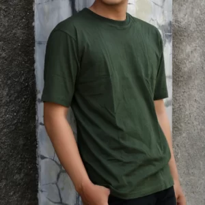 kaos polos hijau army