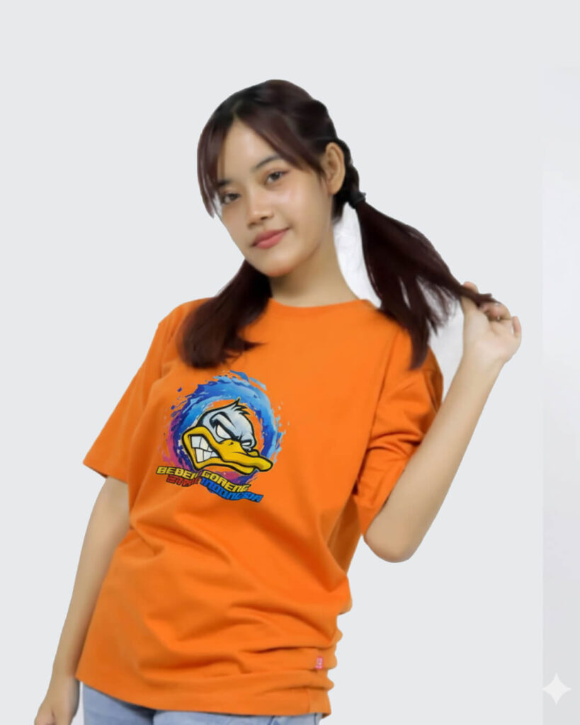 custom sablon Kaos Satuan